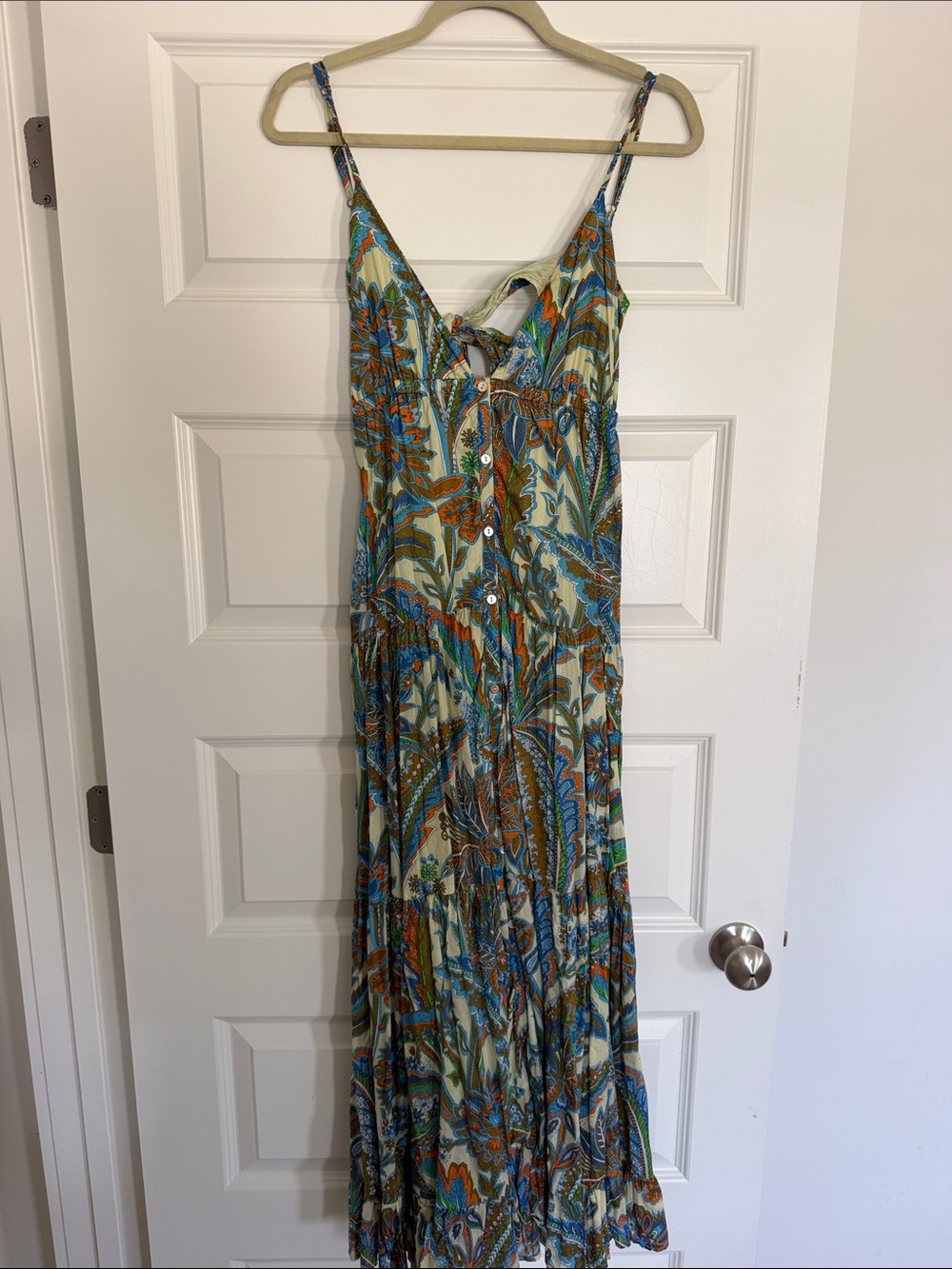 House of Harlow Floral Paisley Spaghetti-Strap Maxi Dress in Multi